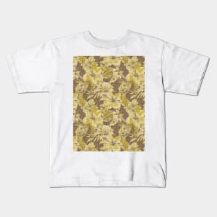 Tropical hibiscus yellow Kids T-Shirt